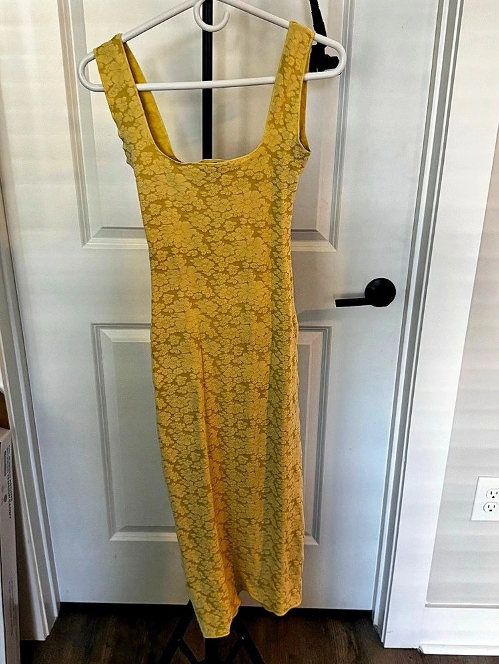 Zara Yellow Floral Maxi Dress
